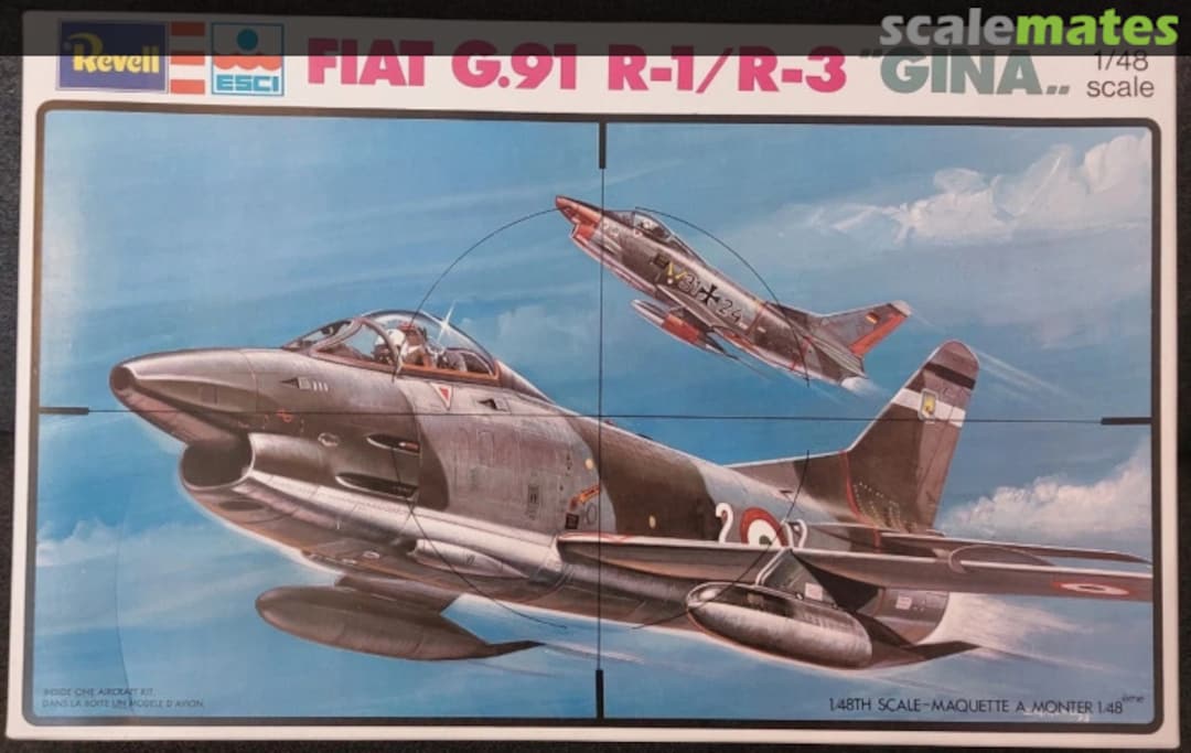 Boxart Fiat G.91 R-1/R-3 "GINA" H-2250 Revell/ESCI Boxart Fiat G.91 R-1/R-3 "GINA" H-2250 Revell/ESCI