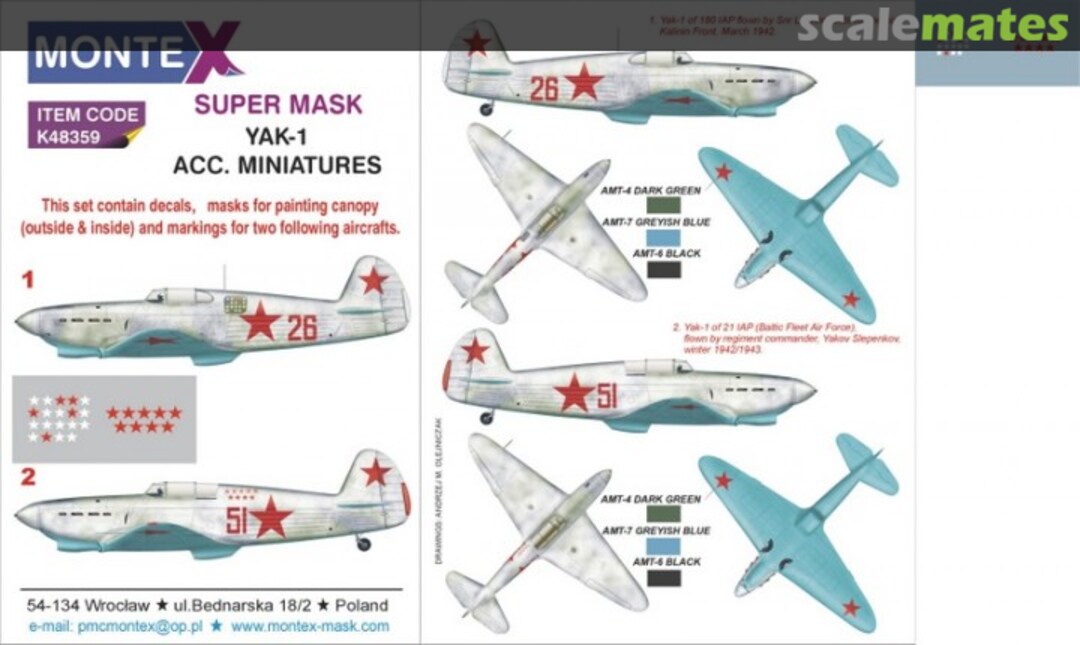 Boxart Yakovlev Yak-1 K48359 Montex Boxart Yakovlev Yak-1 K48359 Montex
