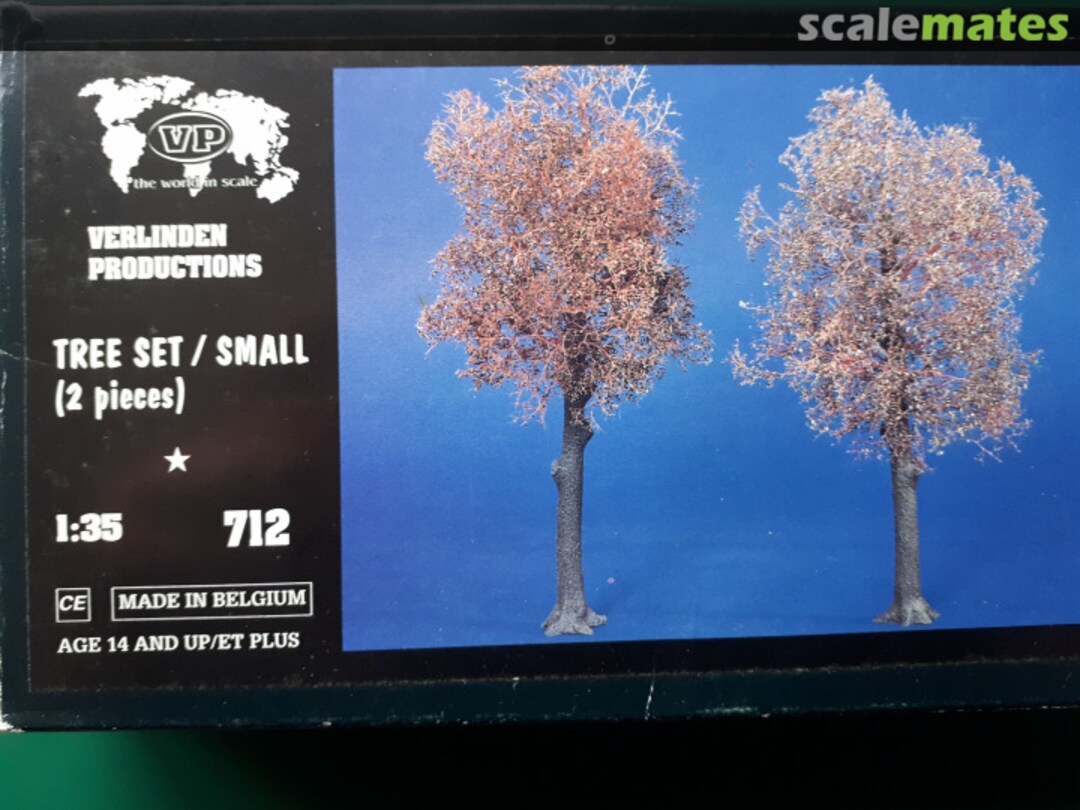 Boxart Tree Set / Small (2 pcs.) 712 Verlinden Productions Boxart Tree Set / Small (2 pcs.) 712 Verlinden Productions