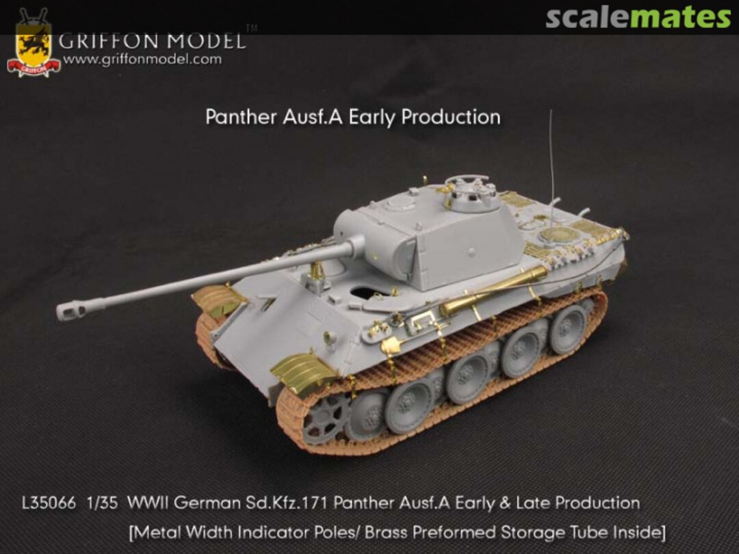 Boxart WW II German Sd.Kfz.171 Panther Ausf.A Early & Late Production - Basic Set L35066 Griffon Model Boxart WW II German Sd.Kfz.171 Panther Ausf.A Early & Late Production - Basic Set L35066 Griffon Model