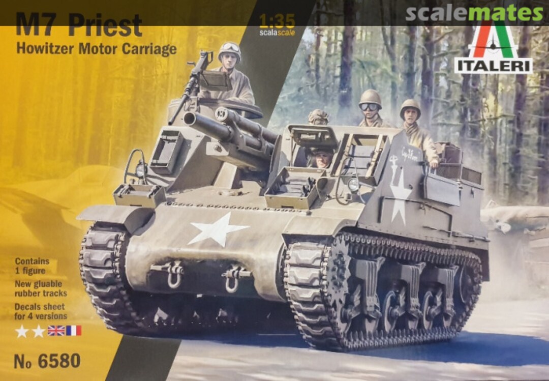Boxart M7 Priest Howitzer Motor Carriage 6580 Italeri