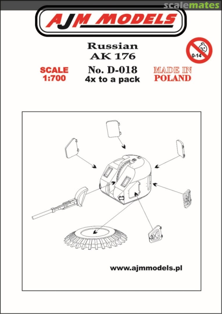 Boxart Russian AK 176 D-018 AJM Models