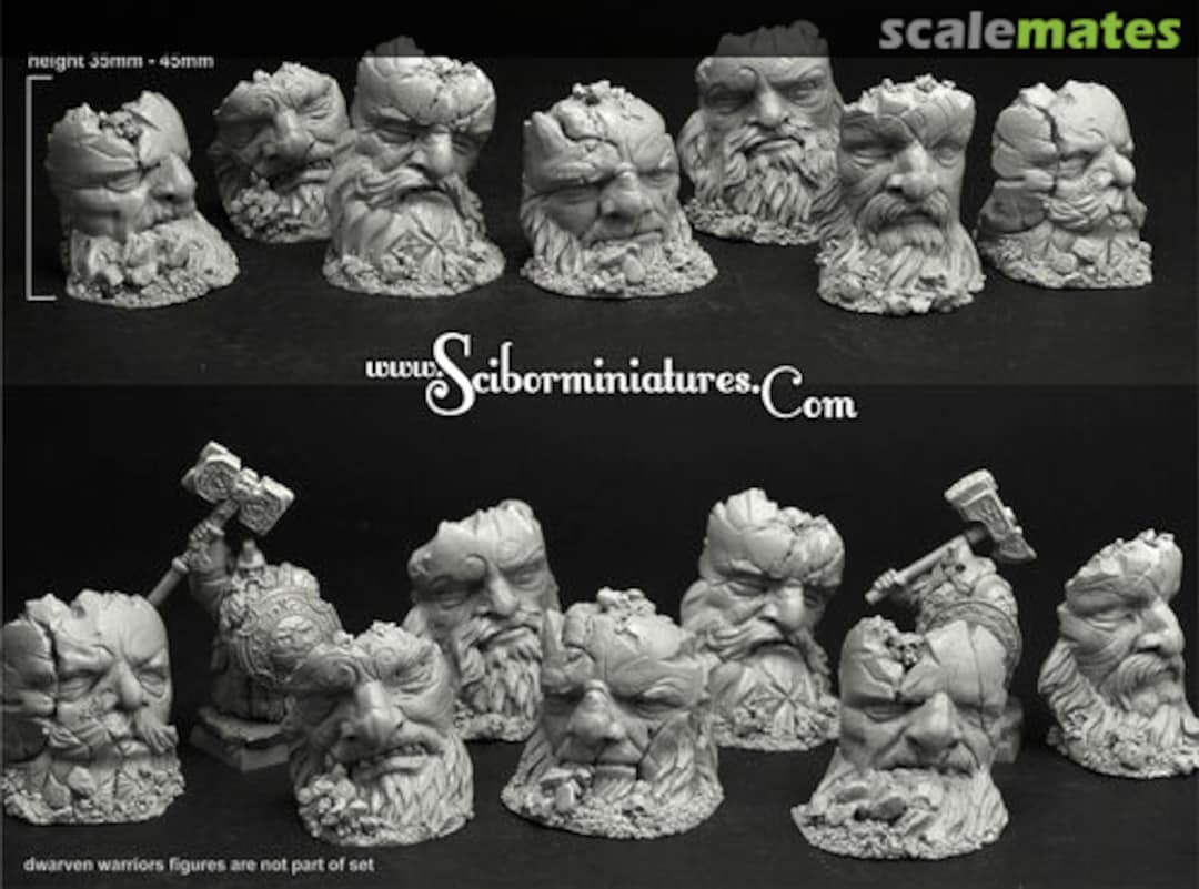 Boxart Dwarven Stone Heads Terrain (7 pcs) TEDR0015 Scibor Monsterous Miniatures Boxart Dwarven Stone Heads Terrain (7 pcs) TEDR0015 Scibor Monsterous Miniatures