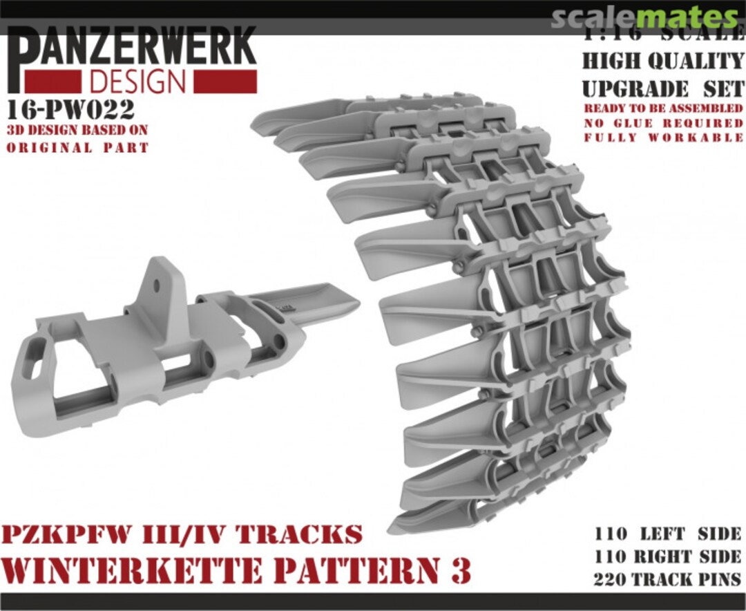 Boxart Panzer III/IV Winterkette 3 Tracks 16-PW022 Panzerwerk design Boxart Panzer III/IV Winterkette 3 Tracks 16-PW022 Panzerwerk design