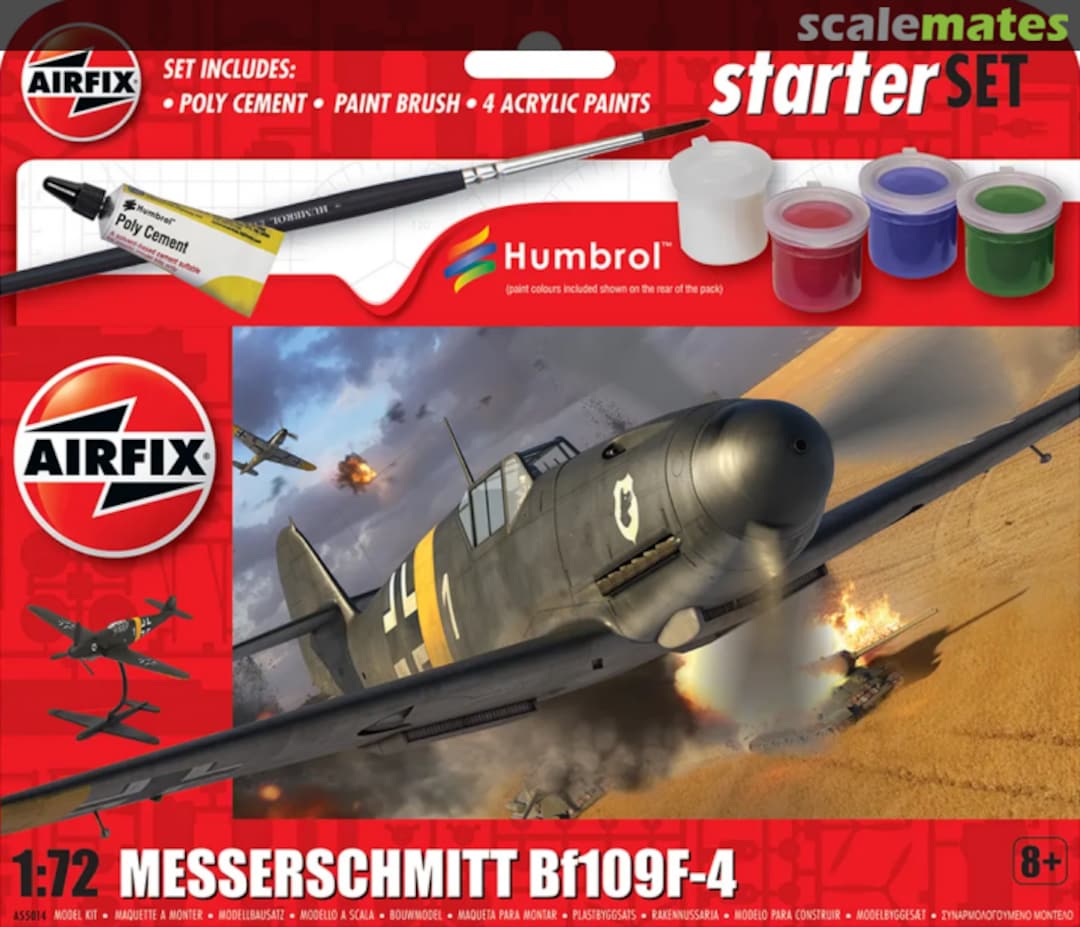 Boxart Messerschmitt Bf109F-4 A55014 Airfix
