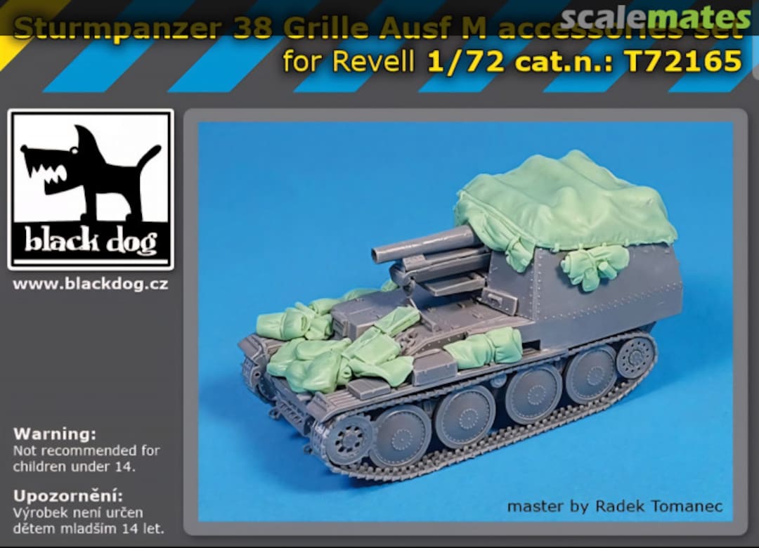 Boxart Sturmpanzer 38 Grille Ausf. M accesories set 72165 Black Dog