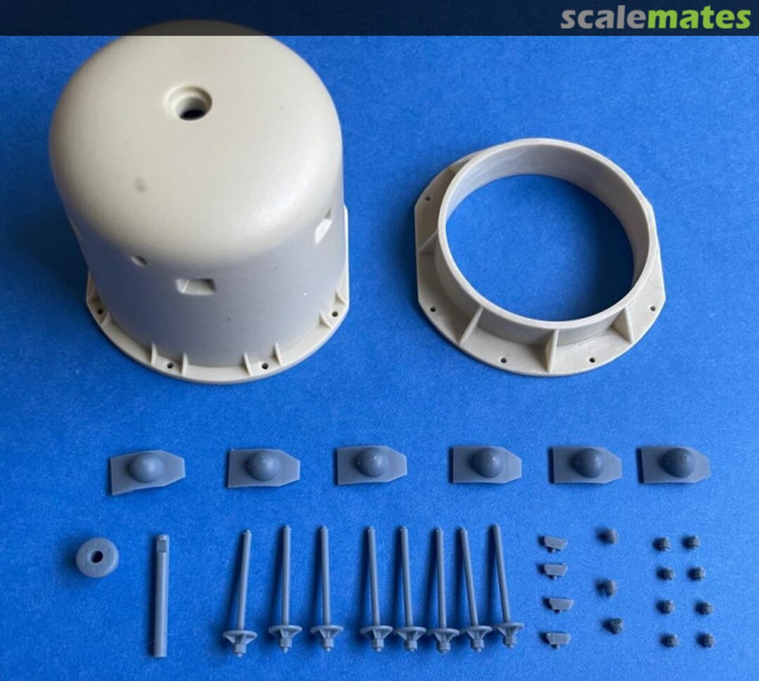 Contents 20P7 Panzer-Turm mit Sockelring zum Einbau in "Neu B" 72302 FPW Model