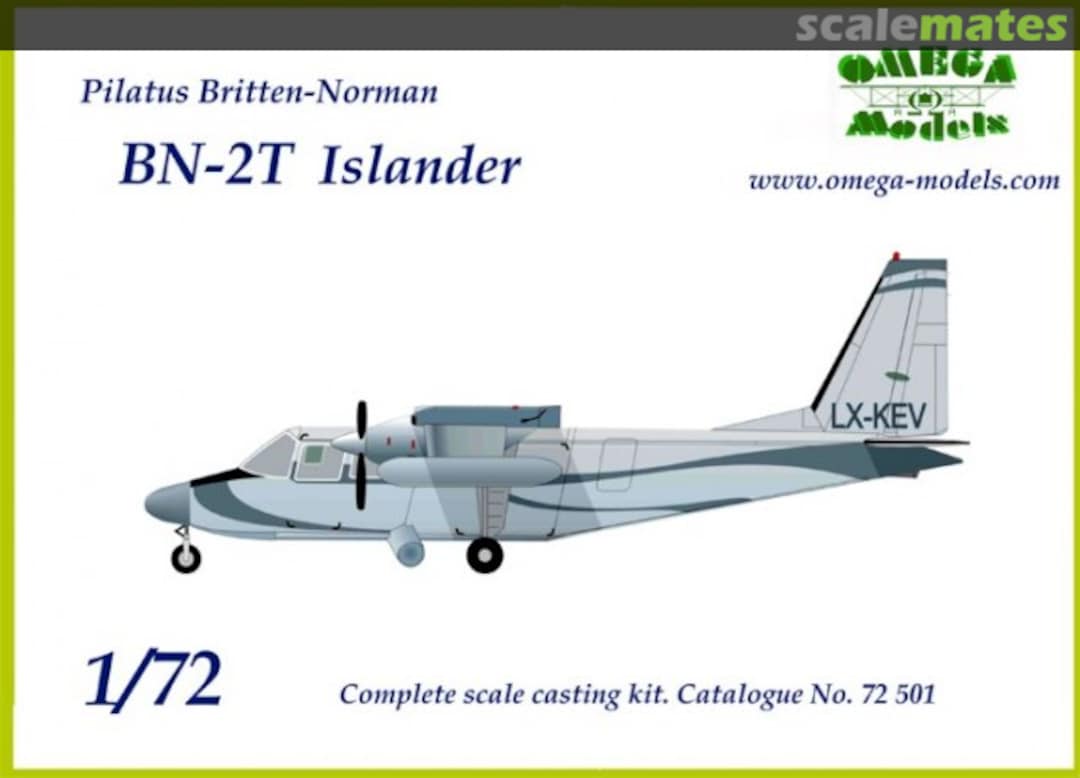 Boxart Pilatus Britten-Norman BN-2T Islander 72501 Omega Models Boxart Pilatus Britten-Norman BN-2T Islander 72501 Omega Models