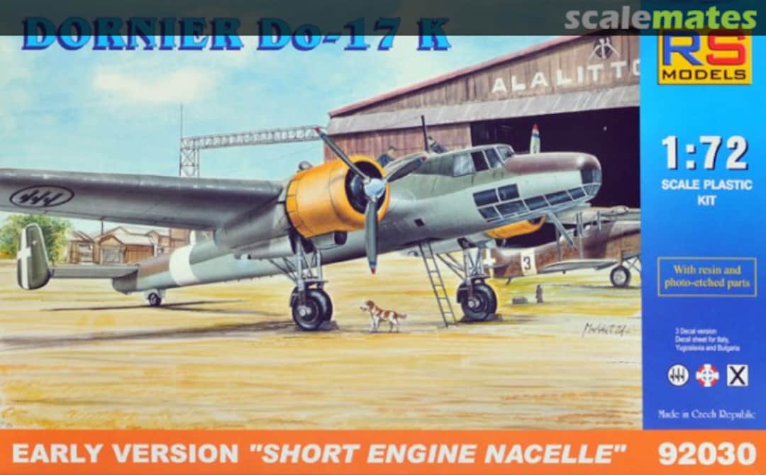 Boxart Dornier Do-17K 92030 RS Models Boxart Dornier Do-17K 92030 RS Models