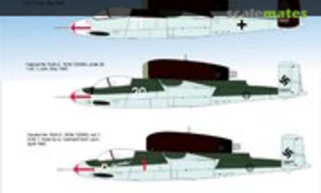 1:72 Heinkel He 162 Spatz/Volksjager He 162 in Luftwaffe Service (H-Models Decals HMD72133) HMD72133