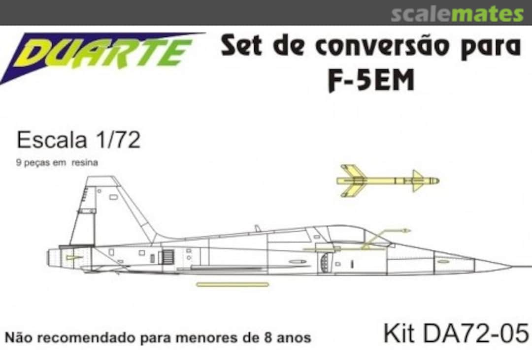 Boxart Set de conversão para F-5EM Tiger II DA72-05 Duarte Boxart Set de conversão para F-5EM Tiger II DA72-05 Duarte
