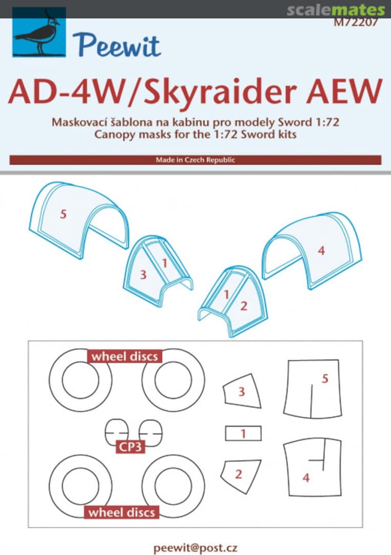 Boxart Douglas AD-4W/AEW.1 Skyraider M72207 Peewit Boxart Douglas AD-4W/AEW.1 Skyraider M72207 Peewit