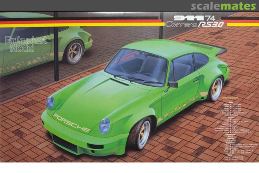 Boxart 911 Carrera RS3.0 '74 08010 Fujimi