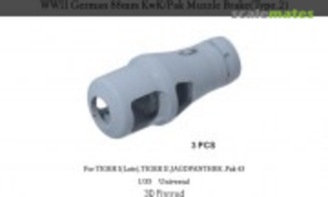 1:35 WW.II German 88mmKwK / Pak Muzzle Brake Type.2 (E.T. Model P35-245) P35-245