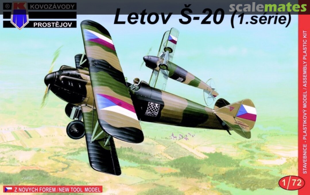 Boxart Letov Š-20 (1.serie) KPM0016 Kovozávody Prostějov Boxart Letov Š-20 (1.serie) KPM0016 Kovozávody Prostějov