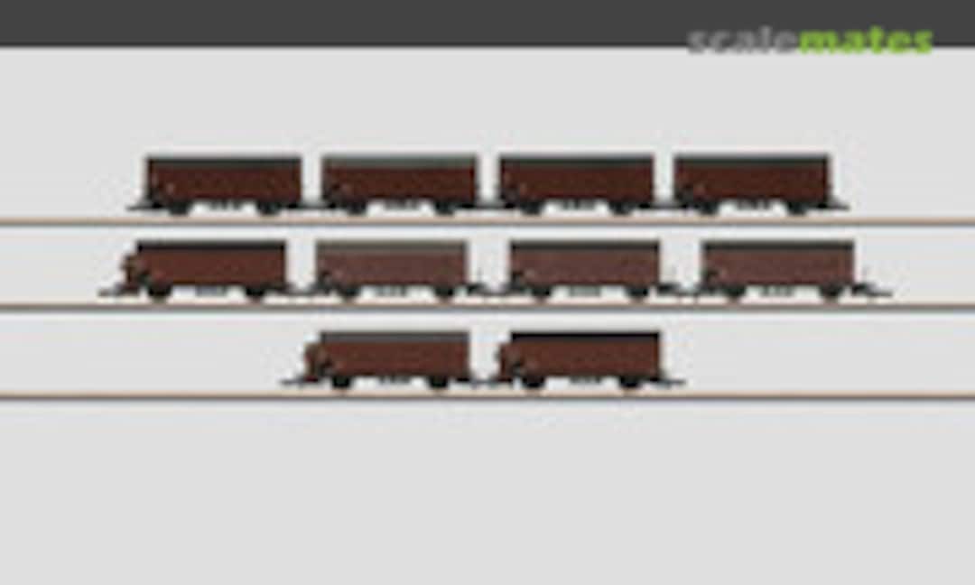 German 10 pc Boxcar set, DB (Märklin 82559)