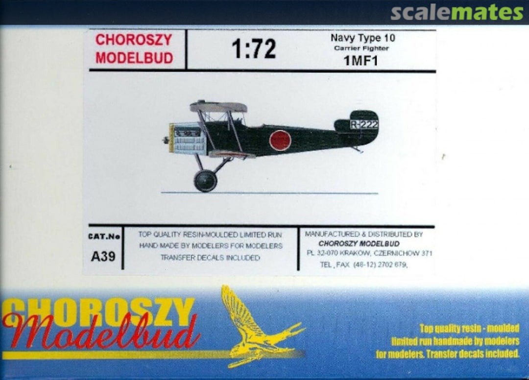 Boxart Navy Type 10 Carrier fighter 1MF1 A39 Choroszy Modelbud Boxart Navy Type 10 Carrier fighter 1MF1 A39 Choroszy Modelbud