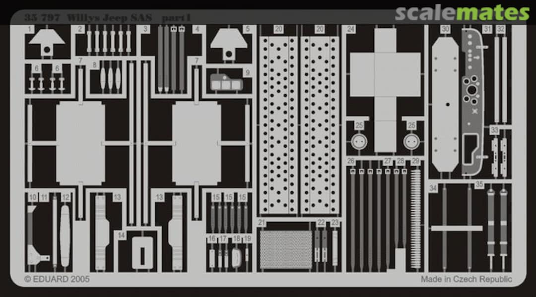 Boxart Willys Jeep SAS 35797 Eduard Boxart Willys Jeep SAS 35797 Eduard