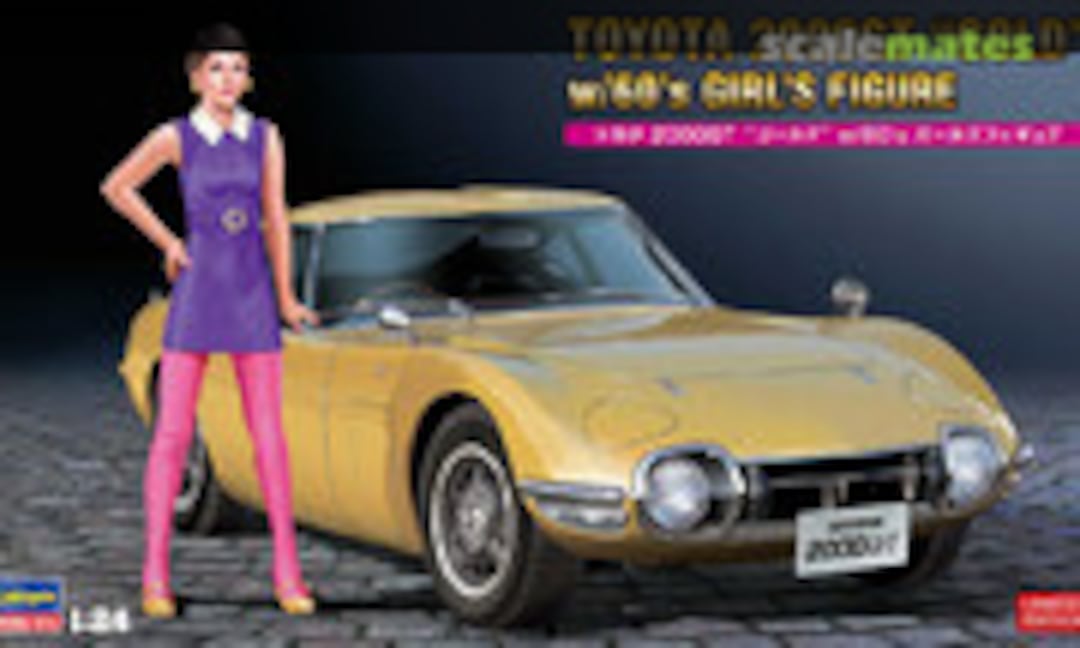 1:24 Toyota 2000GT &quot;Gold&quot; w / 60's Girl's Figure (Hasegawa 52333)