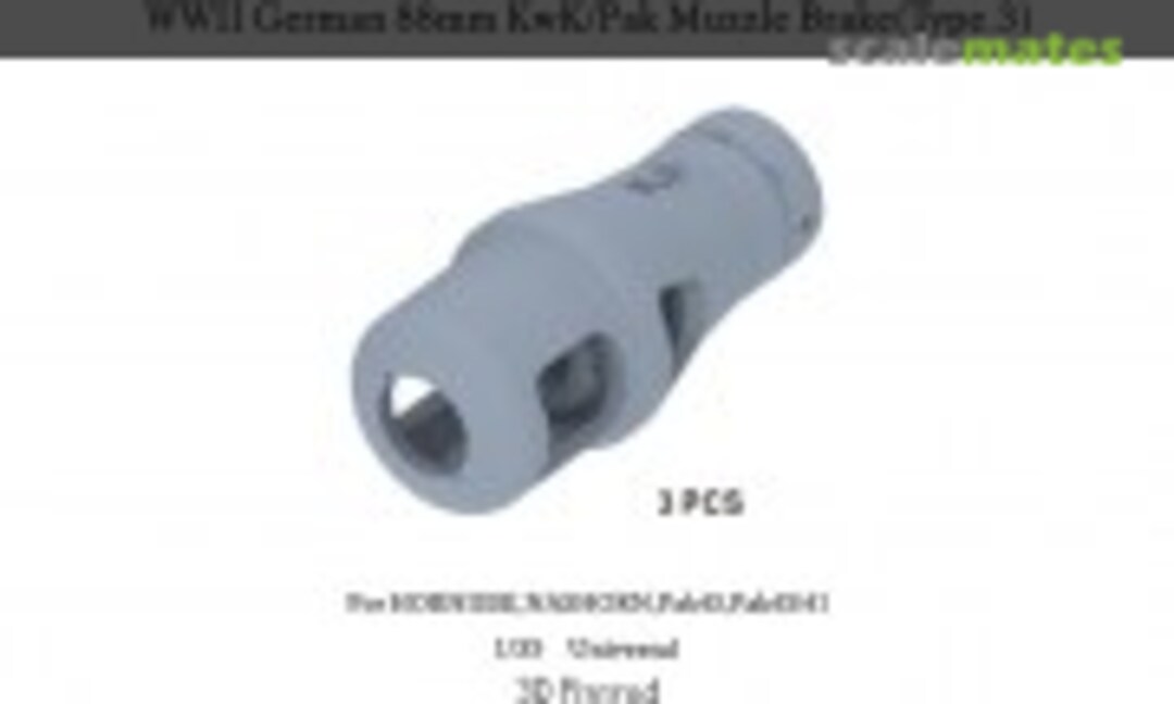 1:35 WW.II German 88mmKwK / Pak Muzzle Brake Type.3 (E.T. Model P35-246) P35-246