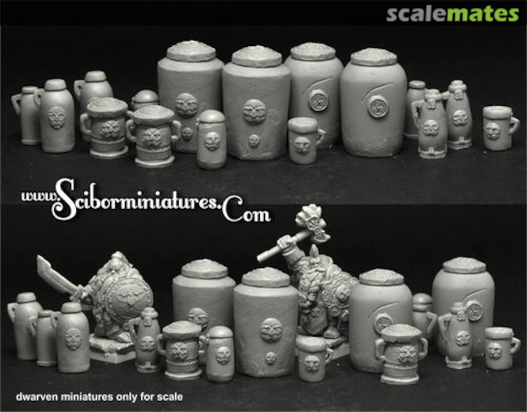 Boxart Dwarven Ceramics set (16 pcs) TEDR0017 Scibor Monsterous Miniatures Boxart Dwarven Ceramics set (16 pcs) TEDR0017 Scibor Monsterous Miniatures