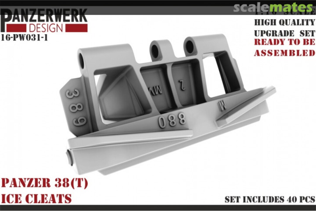 Boxart Panzer 38T ice cleats 16PW-031-1 Panzerwerk design Boxart Panzer 38T ice cleats 16PW-031-1 Panzerwerk design