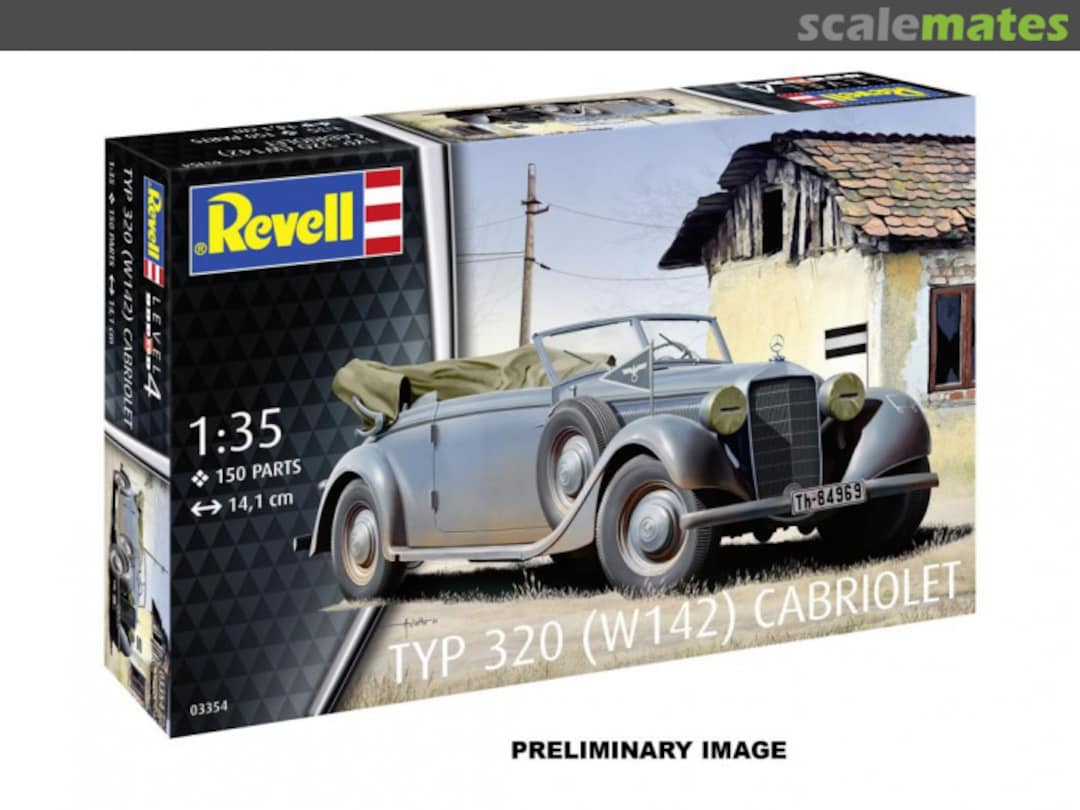 Boxart Typ 320 (W142) Cabriolet 03354 Revell Boxart Typ 320 (W142) Cabriolet 03354 Revell