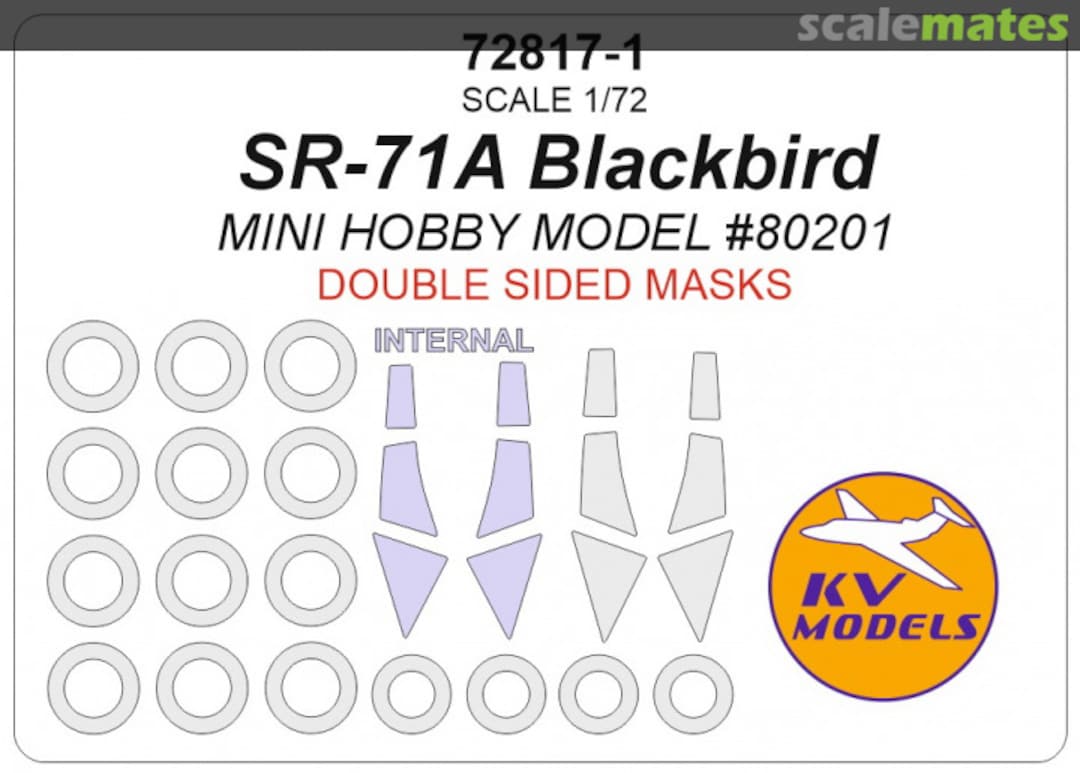 Boxart Lockheed SR-71 Blackbird (Double sided) 72817-1 KV Models Boxart Lockheed SR-71 Blackbird (Double sided) 72817-1 KV Models