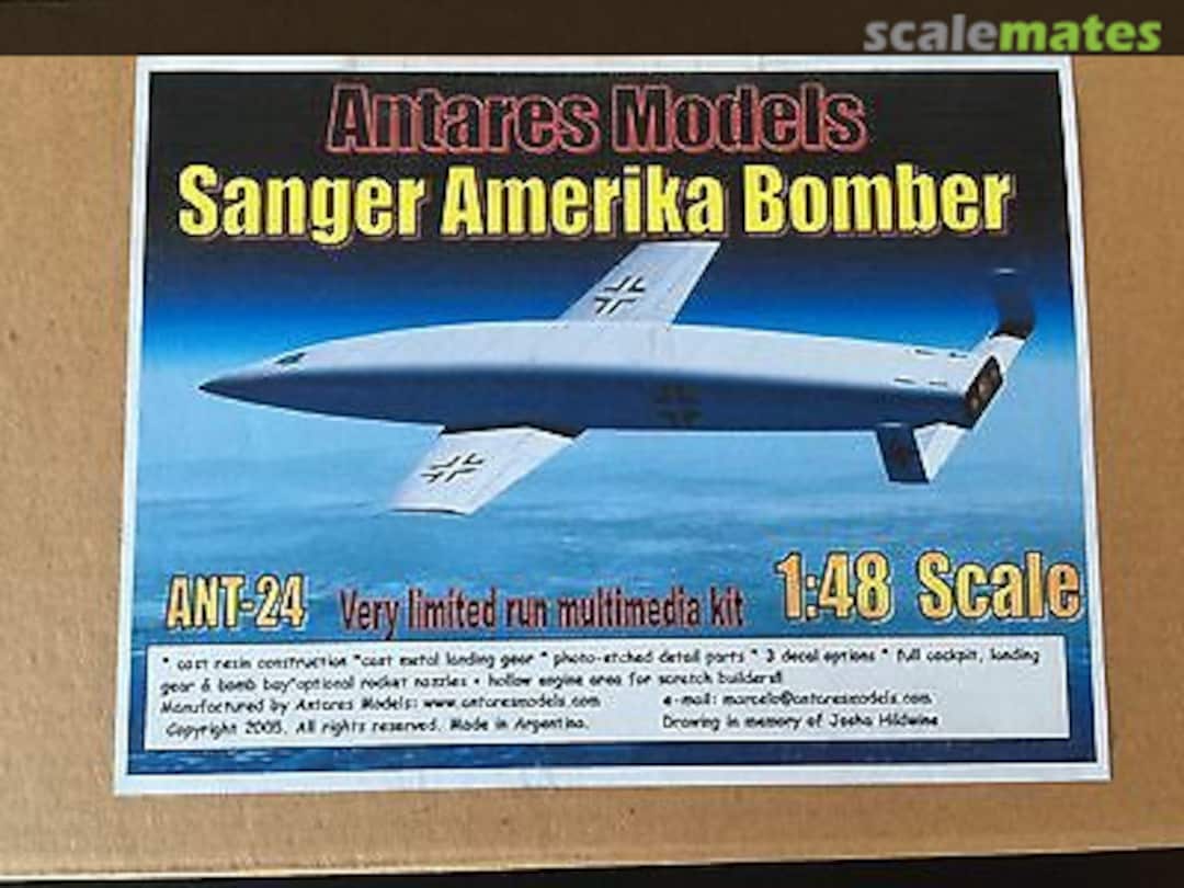 Boxart Sänger-Bredt ANT-24 Antares Models Boxart Sänger-Bredt ANT-24 Antares Models