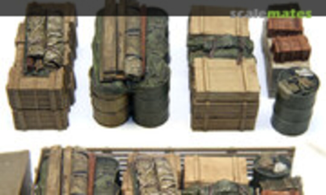 1:35 Half 2.5ton Allied Cargo Truck Loads Set #2 (4pcs) (Value Gear UST02) UST02