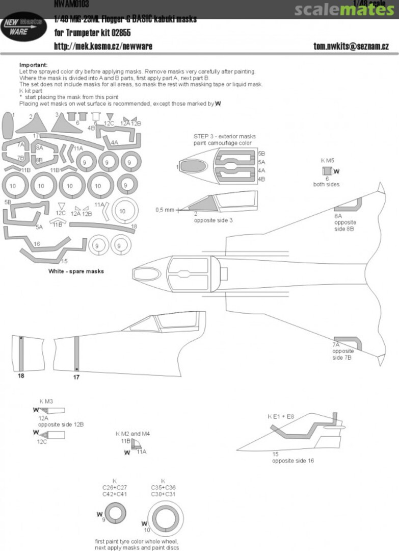 Boxart MiG-23ML Flogger G BASIC kabuki masks NWAM0103 New Ware Boxart MiG-23ML Flogger G BASIC kabuki masks NWAM0103 New Ware