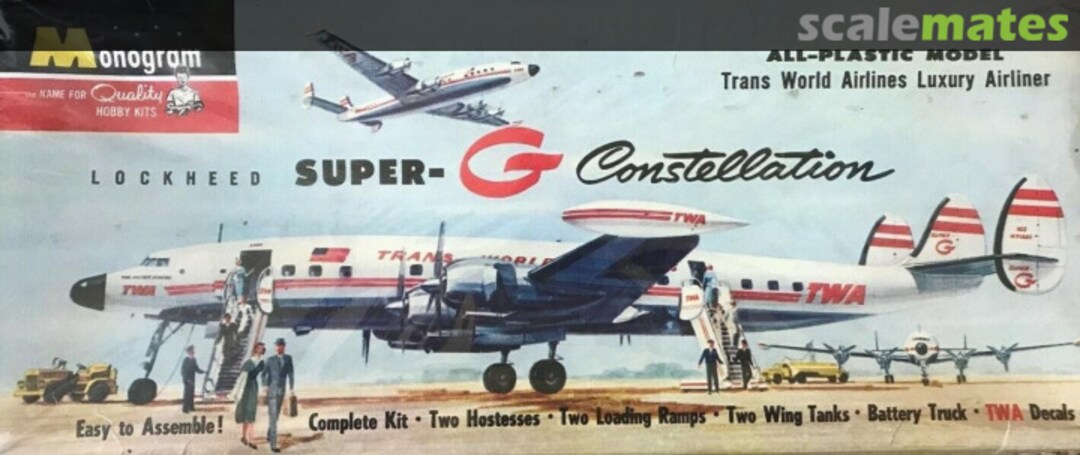 Boxart Lockheed Super G Constellation 85-0019 Monogram Boxart Lockheed Super G Constellation 85-0019 Monogram