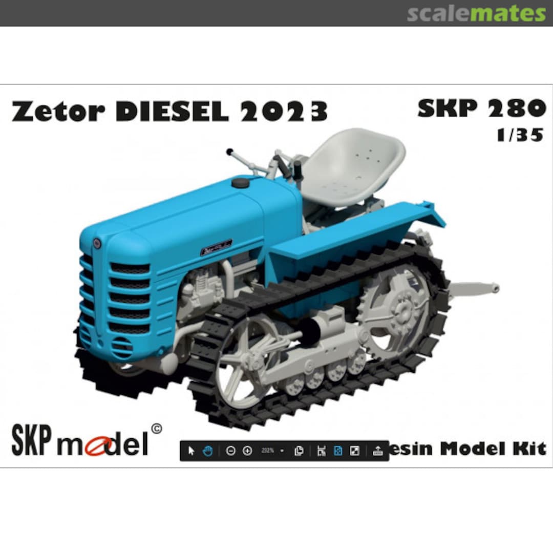 Boxart Zetor Diesel 2023 SKP 280 SKP model Boxart Zetor Diesel 2023 SKP 280 SKP model