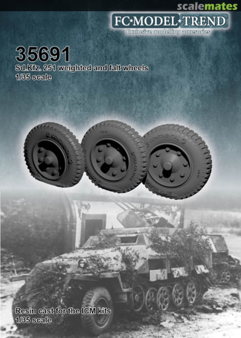 Boxart Sd.Kfz. 251 Weighted wheels 35691 FC Model Trend Boxart Sd.Kfz. 251 Weighted wheels 35691 FC Model Trend