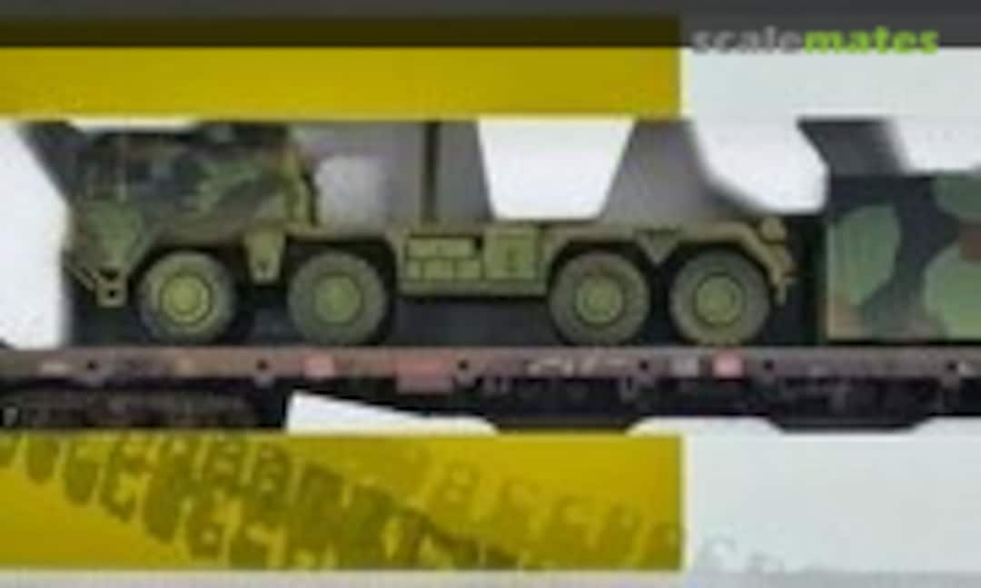 1:87 Flatcar with MAN Multi 8x8 truck (Roco Minitanks 913)