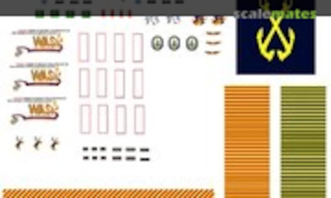 1:350 USS Wasp LHD-1 Hangar Bay Decal Set (David's Scale Models LHD-1-HB-350) LHD-1-HB-350