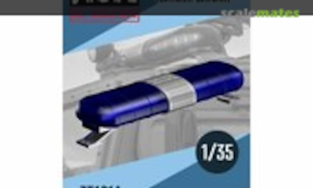 1:35 SGU "Topaz" Police Light Bar (blue / blue) (All Scale Kits ASK35101A)