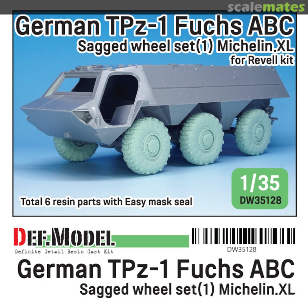 Boxart German TPz-1 Fuchs ABC Sagged Wheels (1) Michelin XL DW35128 Def.Model Boxart German TPz-1 Fuchs ABC Sagged Wheels (1) Michelin XL DW35128 Def.Model