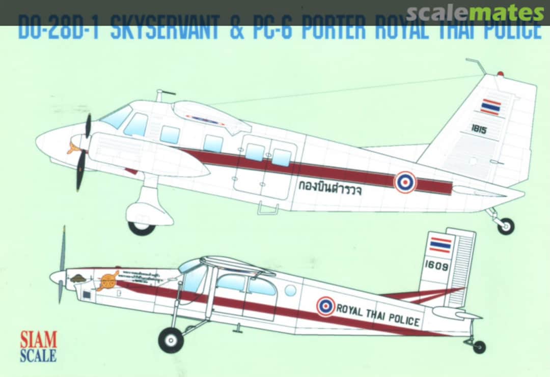 Boxart PC-6 Porter & Do-28 Skyservant 72015 Siam Scale Boxart PC-6 Porter & Do-28 Skyservant 72015 Siam Scale