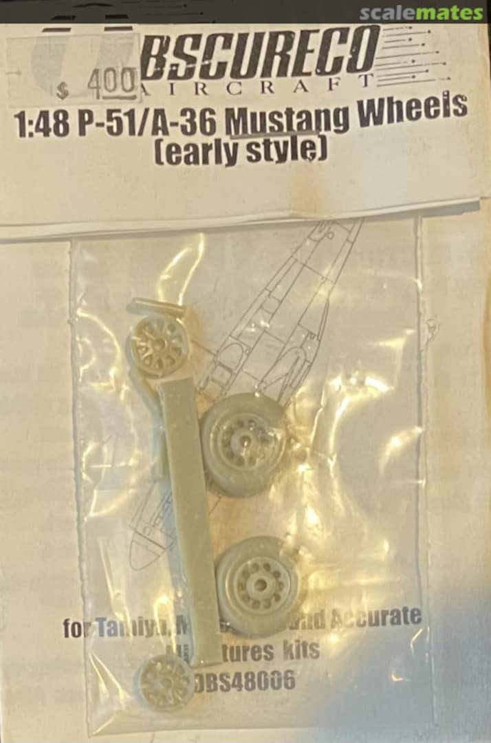 Boxart P-51/A-36 Mustang Wheels OBS48006 Obscureco Aircraft Boxart P-51/A-36 Mustang Wheels OBS48006 Obscureco Aircraft