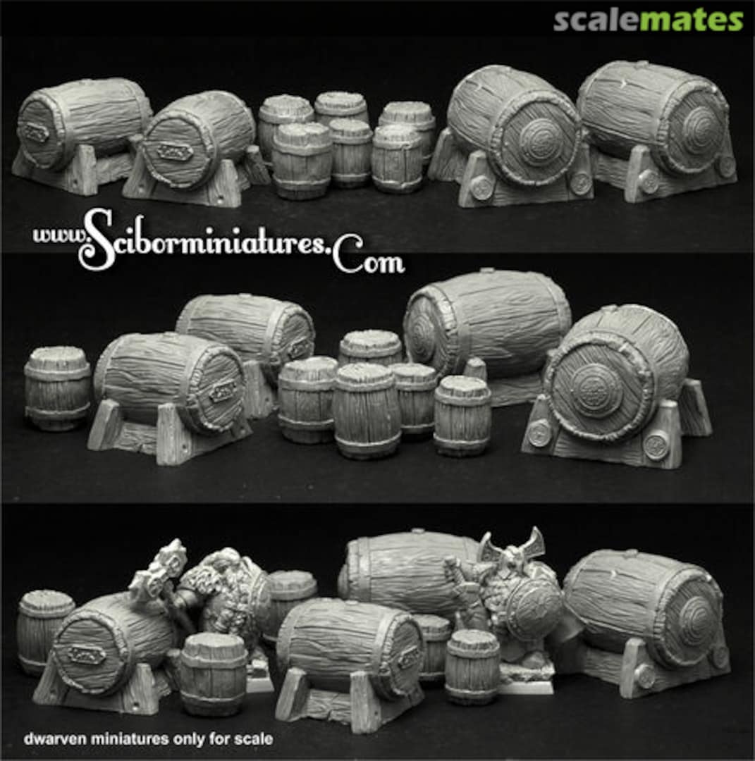 Boxart Dwarven Barrels set (10 pcs) TEDR0018 Scibor Monsterous Miniatures Boxart Dwarven Barrels set (10 pcs) TEDR0018 Scibor Monsterous Miniatures