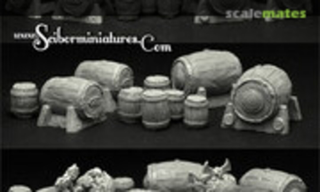 No Dwarven Barrels set (10 pcs) (Scibor Monsterous Miniatures TEDR0018) TEDR0018