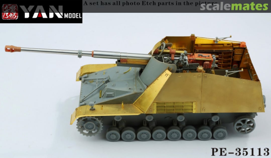 Boxart Sd.Kfz.164 "Nashorn" detail set PE-35113 Yan Model Boxart Sd.Kfz.164 "Nashorn" detail set PE-35113 Yan Model
