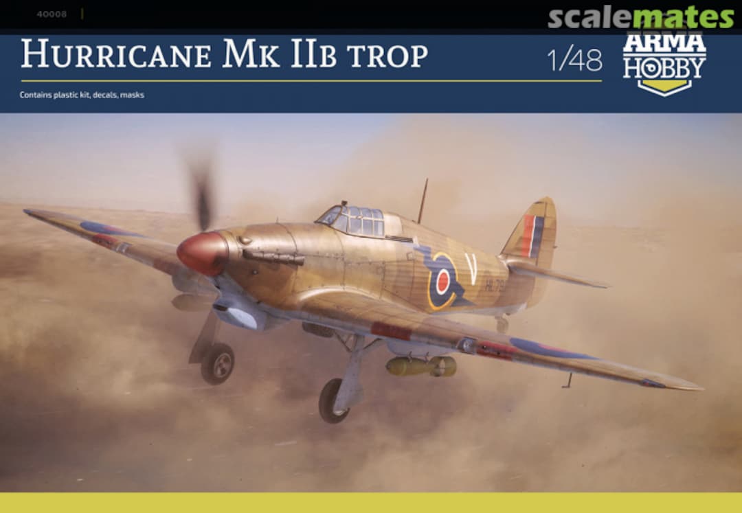 Boxart Hurricane Mk IIB Trop 40008 Arma Hobby