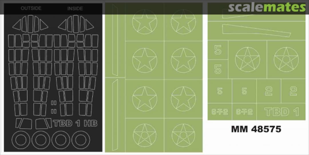 Boxart Douglas TBD-1 Devastator - maxi paint mask set MM48575 Montex Boxart Douglas TBD-1 Devastator - maxi paint mask set MM48575 Montex