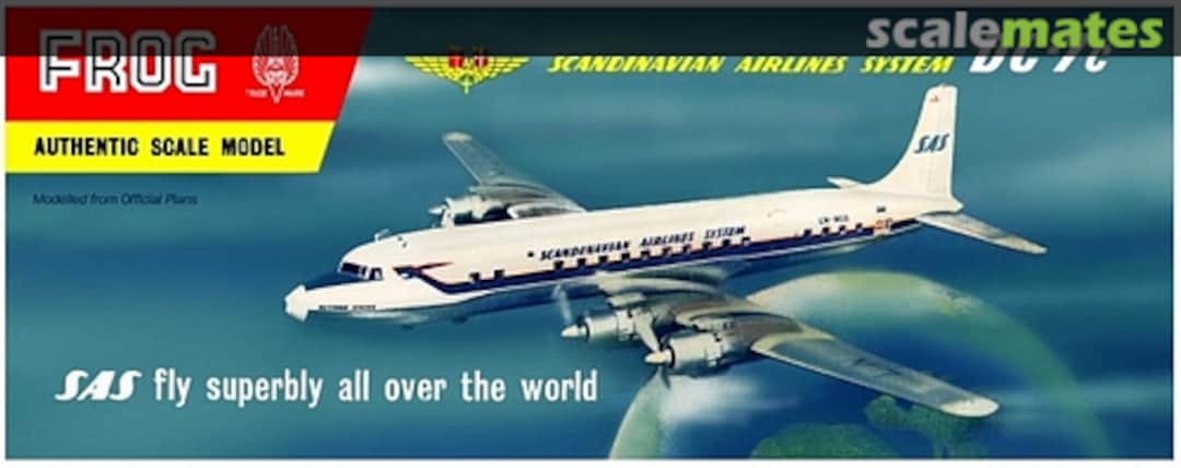 Boxart Scandinavian Airlines System DC-7C 361P FROG