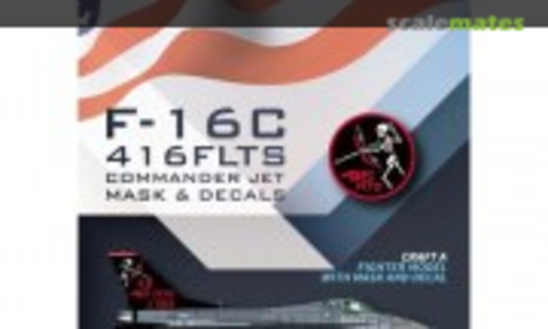 1:48 USAF F-16C Block 50 416FLTS Commander Jet 2024 Mask & Decals (Galaxy Model G48091) G48091