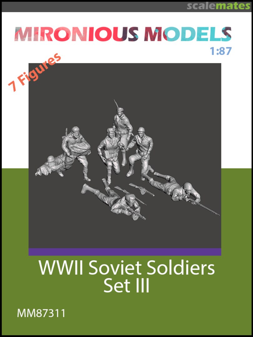 Boxart WWII Soviet Soldiers Set III MM87311 Mironious Models