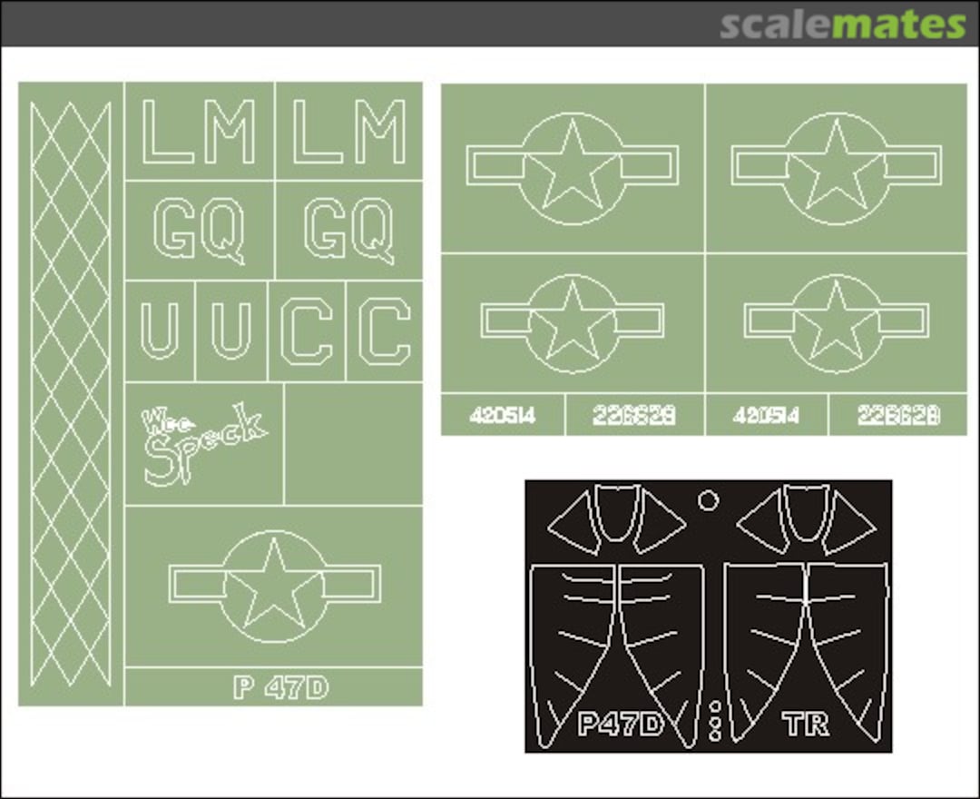 Boxart Republic P-47D Thunderbolt MM32076 Montex Boxart Republic P-47D Thunderbolt MM32076 Montex