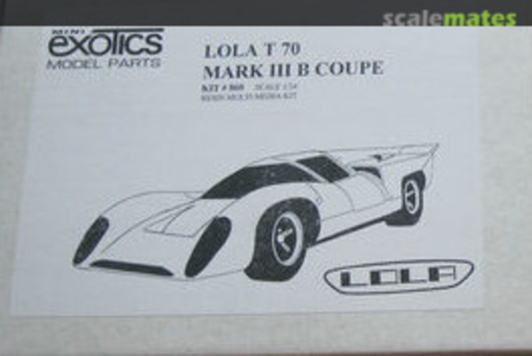 Boxart Lola T70 Mark III B Coupe 860 Mini Exotics